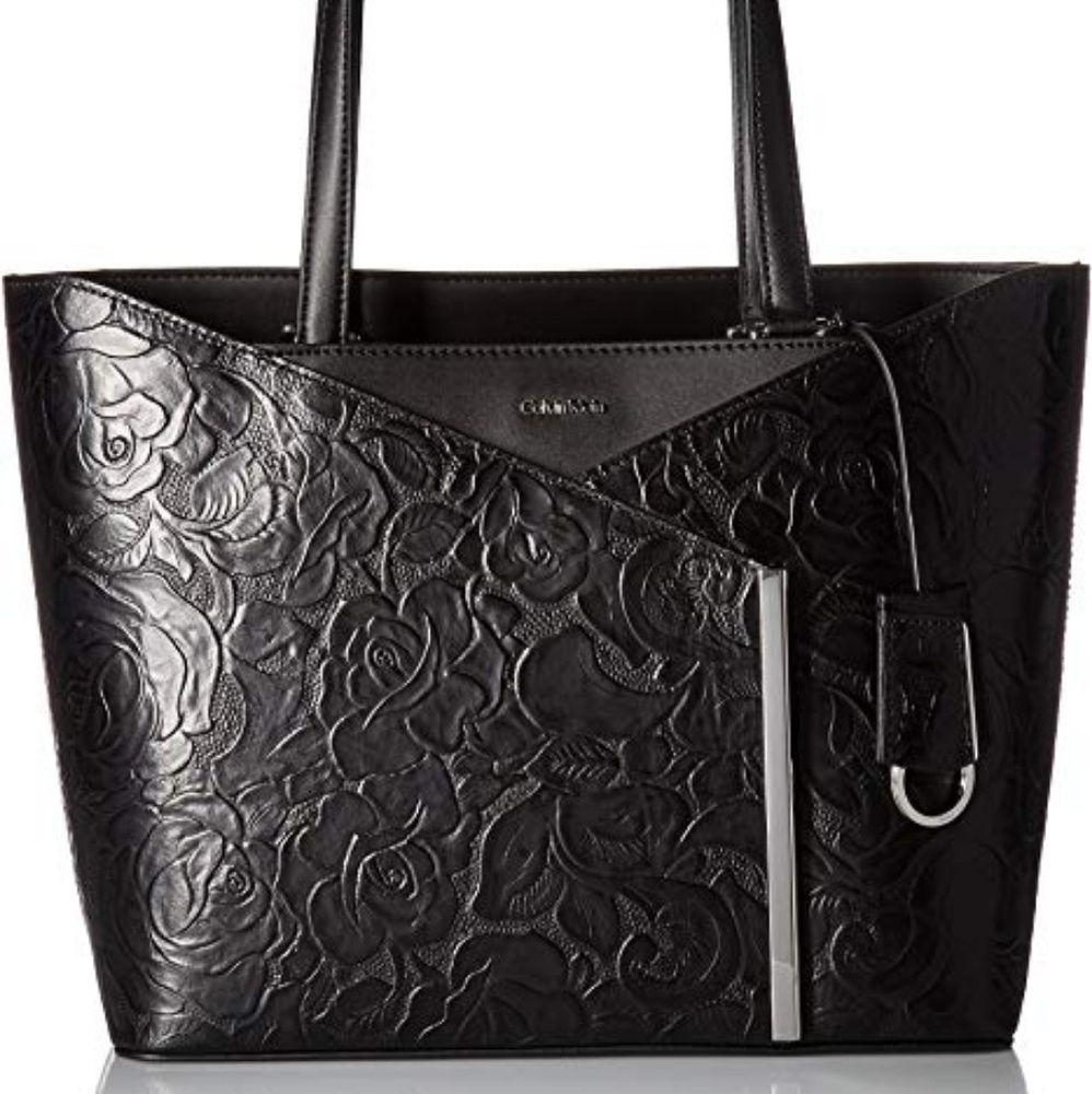ISO-Calvin Klein Mara Tooled Roses East West Tote